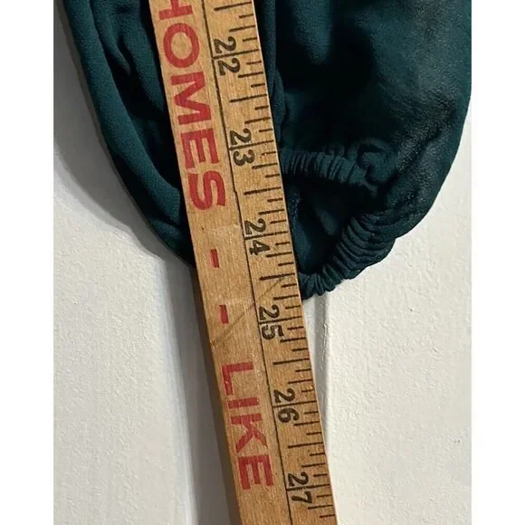 Show Me Your MuMu Emerald Color Rainey Mini Dress Size X-Small Long Sleeve - Picture 11 of 14